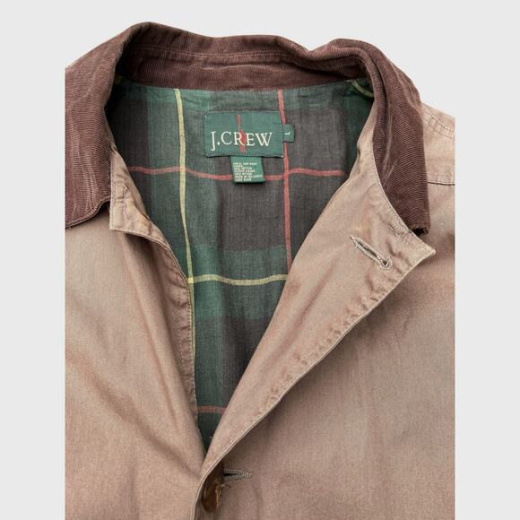 J Crew 90's Oarsman Barn Jacket, Flannel Lined Chore Coat | Mens L, Brown - Picture 8 of 16